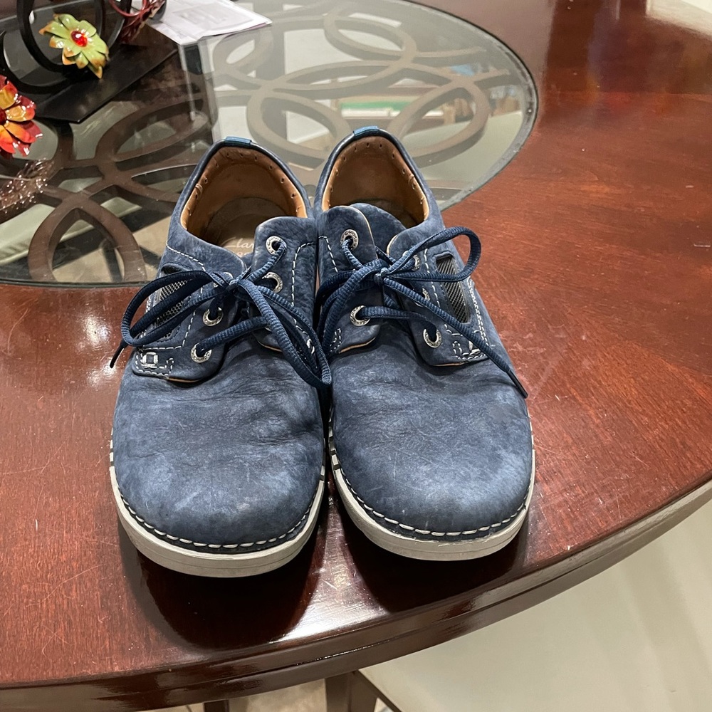 l- - - Clark, men's shoes, blue,
